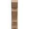 Ekena Millwork 8-in W x 30-in D x 30-in H Balboa Slat Rough Cedar Woodgrain TimberThane Outlooker, Primed Tan OUTUR080X30X30BOA24RCPR - alternate 2